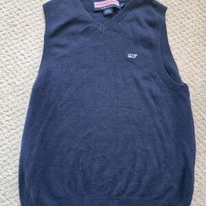 Vineyard Vines Men's Dark Blue V-Neck Sweater Vest